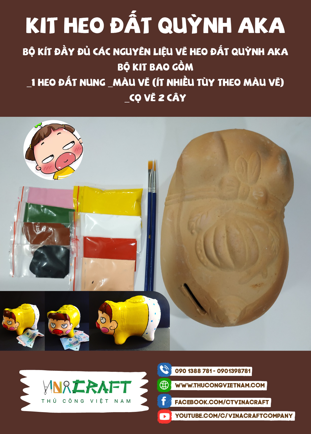 Kit heo đất Quỳnh Aka